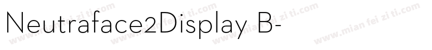 Neutraface2Display B字体转换